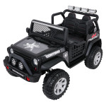 Elektrické autíčko Jeep BEAST 4x4 - MP3 - čierne